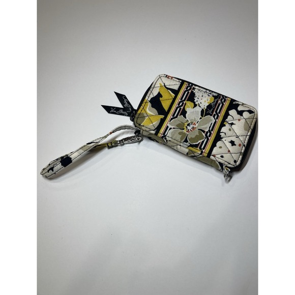 Vera Bradley Dogwood‎ Wristlet Wallet Retired Small Zip Around Strap Yellow - Picture 5 of 6